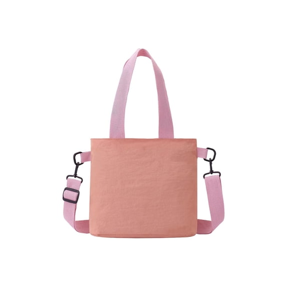 Lightweight Nylon Tote Bag with Adjustable Crossbody Strap, Multi-Purpose Daily Work Travel Shoulder Bag for Women