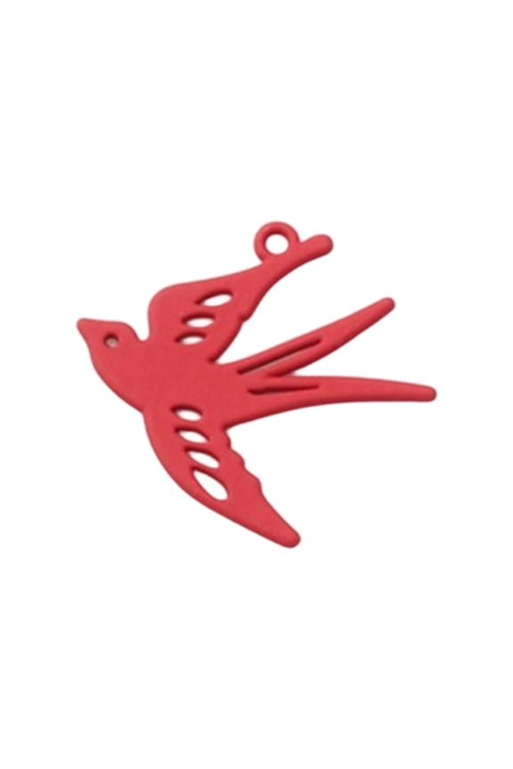 Lightweight Openwork Bird Charm Pendant Smooth Electroplated Finish Jewelry Making Supply For Creative Crafting