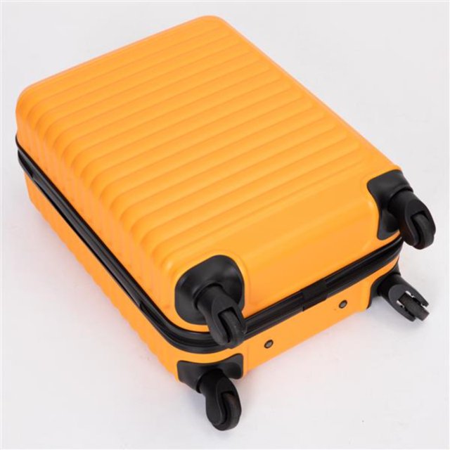 Lightweight Orange Carry on Luggage with 20” Spinner Wheels for Easy