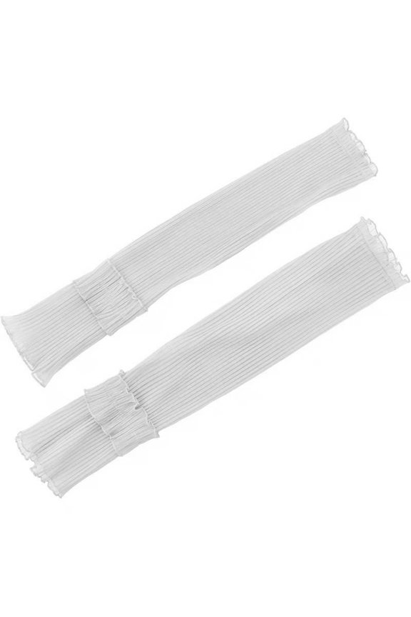 Lightweight Outdoor Arm Sleeves With Ruffled Design Sun Ray Blocking For Sports And Travel Cycling Running