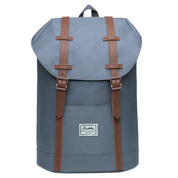 Lightweight Outdoor Backpack, KAUKKO Travel Casual Rucksack Laptop Daypack for 15"(6-7-Grey)