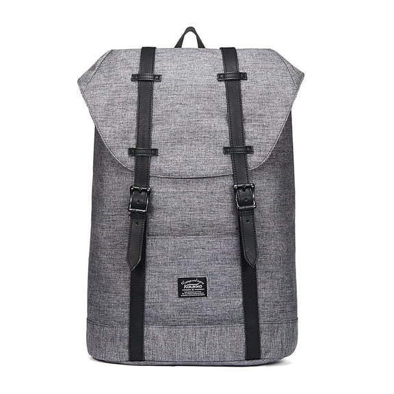 Lightweight Outdoor Backpack, KAUKKO Travel Casual Rucksack Laptop Daypack for 15"(6-GREY)