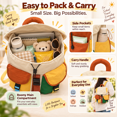 thumbnail image 1 of Lightweight Outdoor Casual Backpack, Comfortable Travel Daypack, Durable Portable Carry Bag for Tiny Tots Family Travel, Casual Outdoor Activities & Daily Use, 1 of 10