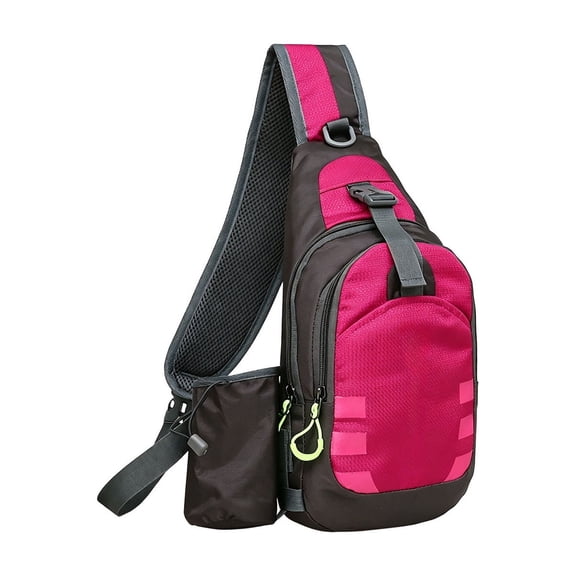Lightweight Outdoor Travel Shoulder Backpack, Polyester Nylon Slim Bag, Soft Shoulder Adjustable Strap Backpack for Daily Driving, Walking, Sports