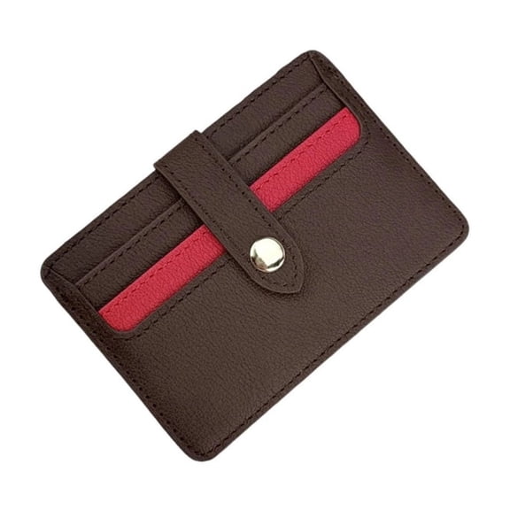 Lightweight PU Leather Card Case Organizers Holder With Secure Magnetic Attachment Suitable For Credit Cards Smartphones
