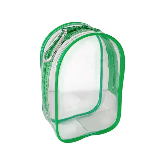 Lightweight PVC Doll Carrying Case Transparent Display Window Sealed Zipper Collectible Doll Case For Collectibles