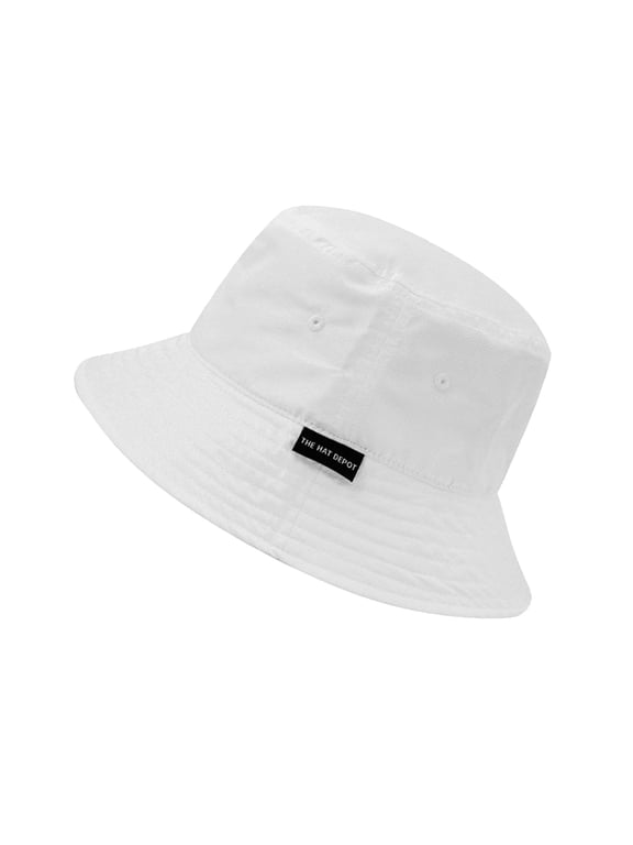 Lightweight Packable Bucket Sun Hat – Quick Dry Nylon Polyester Hat for Men & Women, UV Protection, Outdoor Hiking, Camping, Beach(L/XL - White)