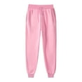 thumbnail image 1 of Lightweight Pants Women New Women's Casual Stretch Casual Jogger Drawstring Sweatpants with Pockets Baggy Sweats Women Pants Fleece Lined Trousers Women's Athletic Pants Pinky XXL New, 1 of 7