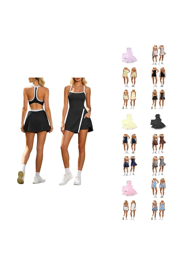 Lightweight Performance Yoga Dress For – Breathable Mesh Inset Casual Workout Skimpy Length Knit