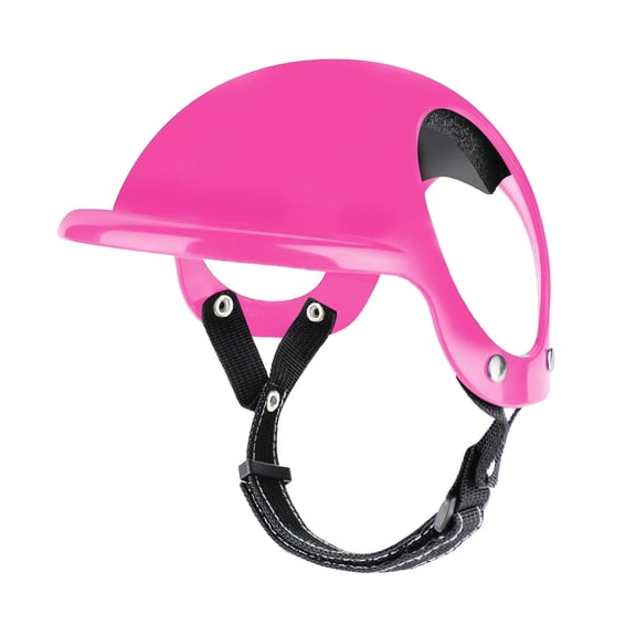 Lightweight Pet Helmet for Small Dogs and Cats Adjustable Safety Helmet for Bike Rides Outdoor Walks and Training(Hot Pink-M)