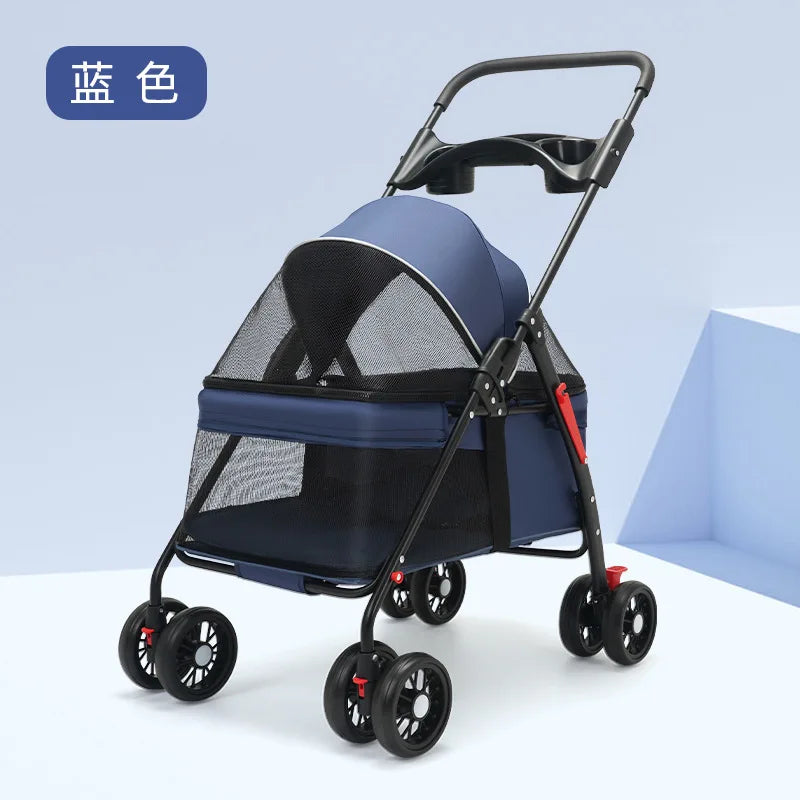 Lightweight Pet Stroller Premium 3in1 Multifunction Dog Stroller