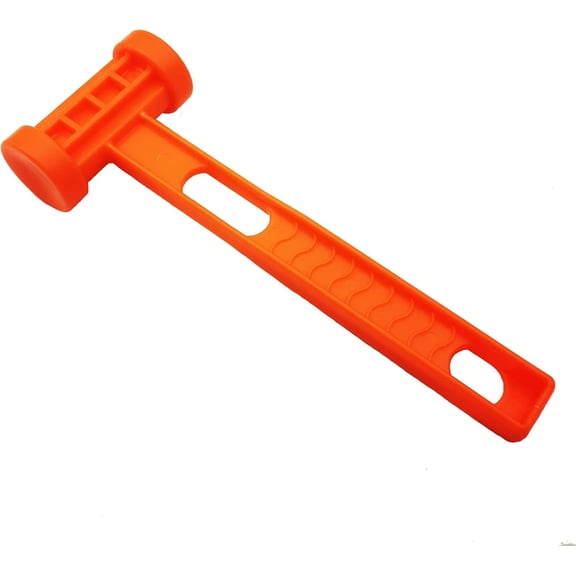 Lightweight Plastic Camping Tent Stake Hammer with Remover Hole Multi-functional Backpacking Tent Peg Mallet Stake Puller for Canopy Tent Outdoor Accessories