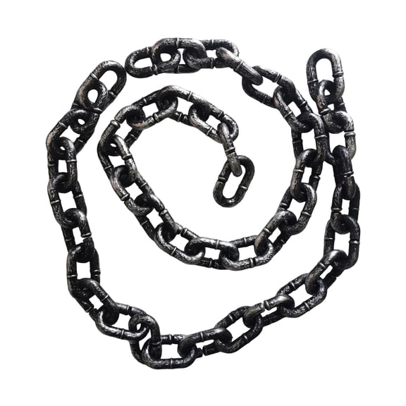 Lightweight Plastic Giant Chain Leash Mimicking Iron Chain with Dog Paw, Fake Heavy Visual Effect, Creative Photo Prop for Small Dogs & Cats