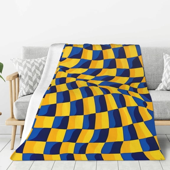 Lightweight Plush Fuzzy Cozy Soft Blankets Twisted Checkerboard Warm Plush Fluffy For Blanket Teen Girls Women Couch Bed Sofa Chair Men Boys Gift 60"X50"