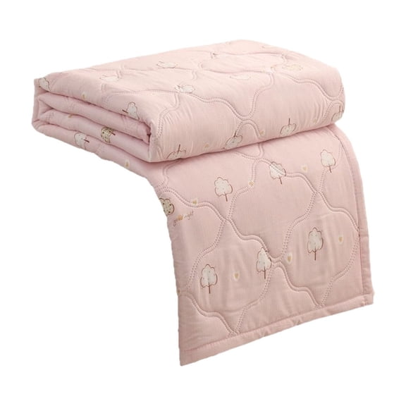 Lightweight Polyester Comforter for All Seasons - Moisture Wicking, Ultra Soft, Breathable, Lightweight Cool Comforter, 59x39 Inch (Pink)