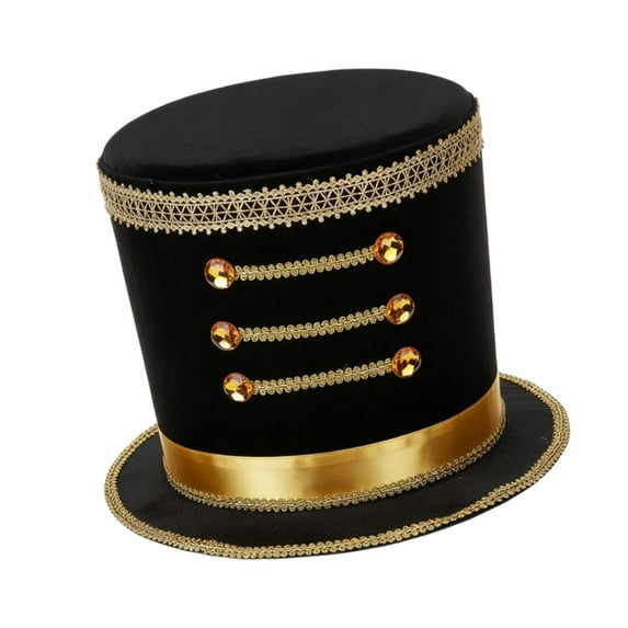Lightweight Polyester Drum Major Hat For Adults Adjustable Majorette Soldier Cap In Bold Color
