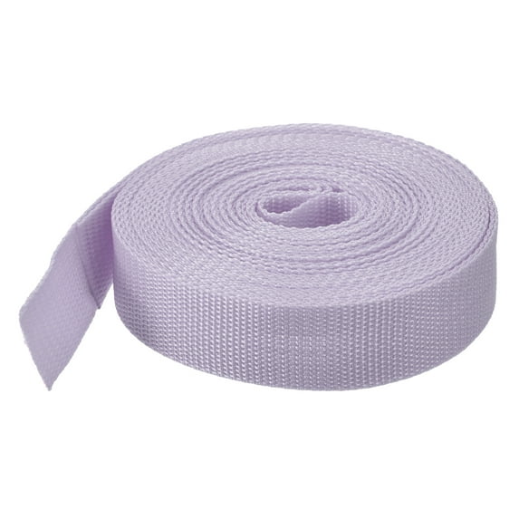 Lightweight Polypropylene Webbing Strap 0.8" 10 Yard Backpack Light Purple for Luggage Cargo Straps