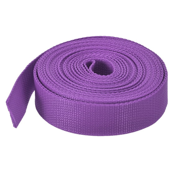 Lightweight Polypropylene Webbing Strap 0.8" 10 Yard Backpack Purplish Red for Luggage Cargo Straps