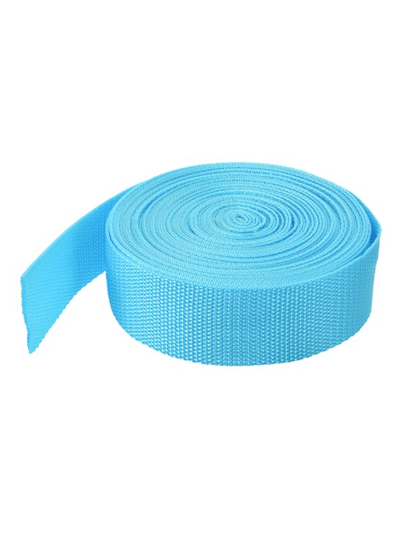 Lightweight Polypropylene Webbing Strap 0.8" 10 Yard Backpack Sky Blue for Luggage Cargo Straps