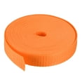 thumbnail image 1 of Uxcell Polypropylene Webbing Strap 1" 10 Yards Light Orange Strapping Band, 1 of 5