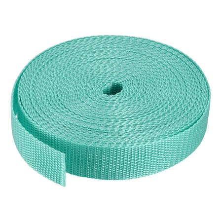 Uxcell Polypropylene Webbing Strap 1" 10 Yards Water Blue Strapping Band