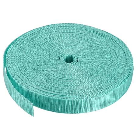 Lightweight Polypropylene Webbing Strap 1" 25 Yards Water Blue Strapping Band for Outdoor