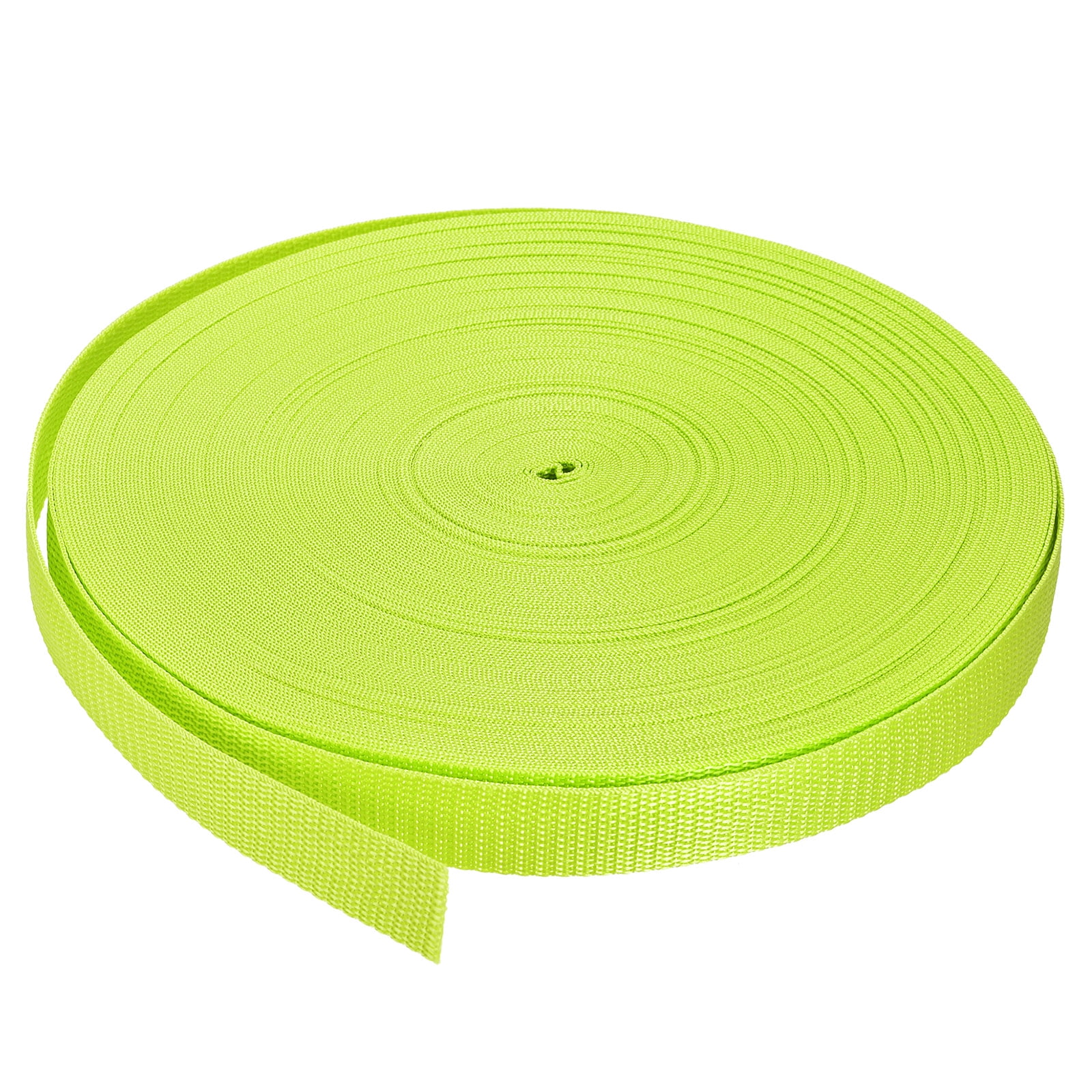Lightweight Polypropylene Webbing Strap 1" 50 Yards Fluorescent Yellow