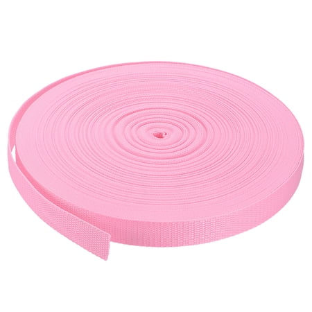 Lightweight Polypropylene Webbing Strap 1" 50 Yards Light Pink Strapping Band for Outdoor