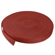 Lightweight Polypropylene Webbing Strap 1" 50 Yards Light Red Strapping Band for Outdoor