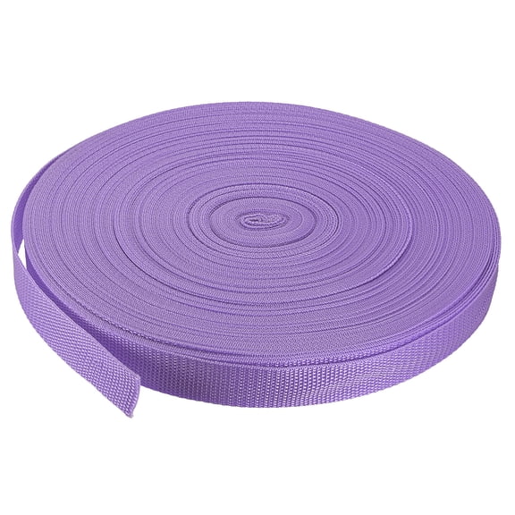 Lightweight Polypropylene Webbing Strap 1" 50 Yards Violet Strapping Band for Outdoor