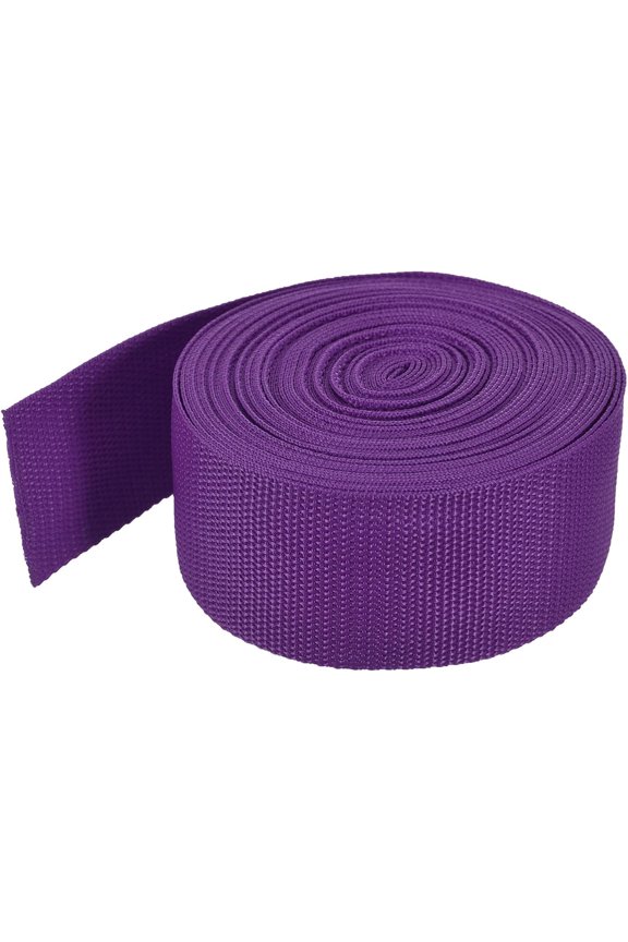 Lightweight Polypropylene Webbing Strap 2" 10 Yard Backpack Strapping Band Purplish Red for Outdoor Luggage Cargo Straps 2 inch