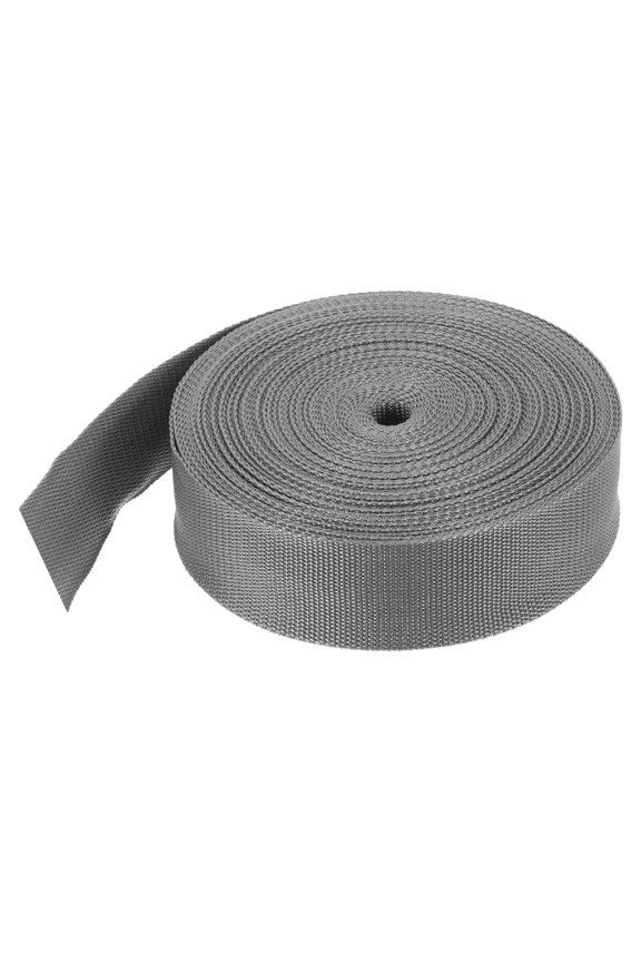 Lightweight Polypropylene Webbing Strap 2" 25 Yard Backpack Strapping Band Grey for Outdoor Luggage
