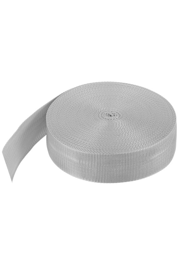 Lightweight Polypropylene Webbing Strap 2" 25 Yard Backpack Strapping Band Pale Grey for Outdoor Luggage
