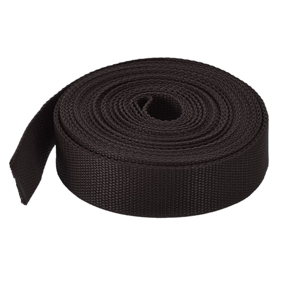 Lightweight Polypropylene Webbing Strap 3.8cm 10 Yard Backpack Strapping Band Coffee for Luggage Cargo Straps