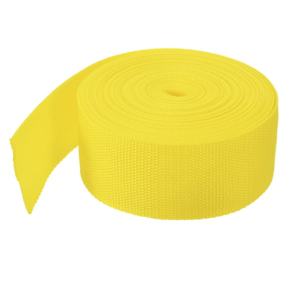 Lightweight Polypropylene Webbing Strap 5cm 10 Yard Backpack Strapping Band Lemon Yellow for Luggage Cargo Straps