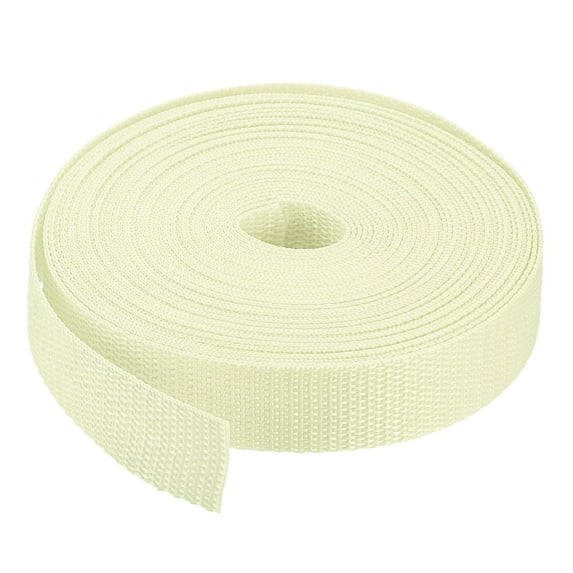 Uxcell Lightweight Polypropylene Webbing Straps Strapping Band for Outdoor Beige