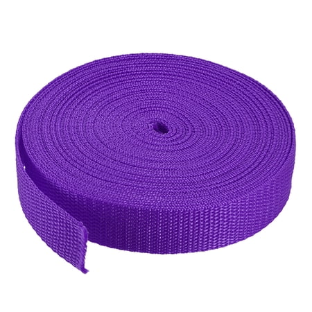 Uxcell Lightweight Polypropylene Webbing Straps Strapping Band for Outdoor Dark Purple
