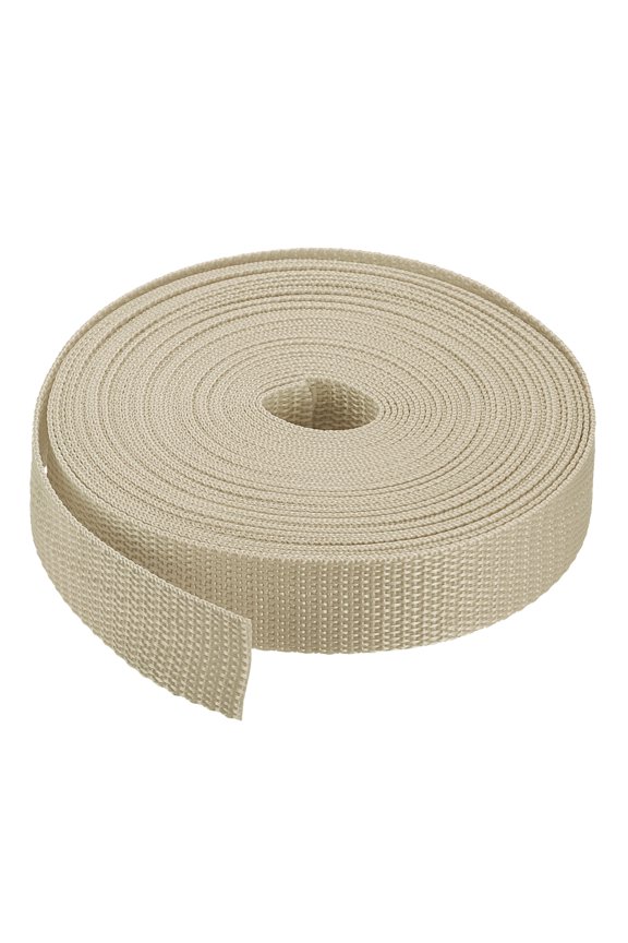 Lightweight Polypropylene Webbing Straps Strapping Band for Outdoor Light Khaki