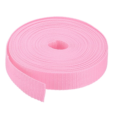 Uxcell Lightweight Polypropylene Webbing Straps Strapping Band for Outdoor Light Pink