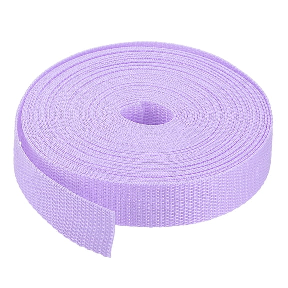 Uxcell Lightweight Polypropylene Webbing Straps Strapping Band for Outdoor Light Purple