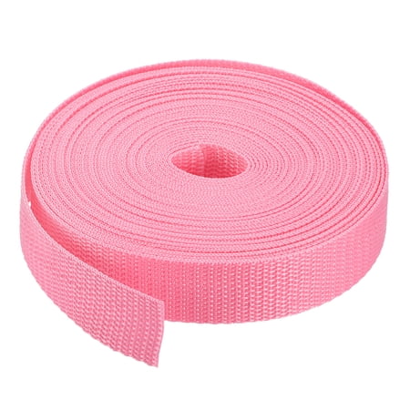 Uxcell Lightweight Polypropylene Webbing Straps Strapping Band for Outdoor Pink
