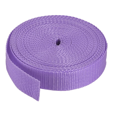 Uxcell Lightweight Polypropylene Webbing Straps Strapping Band for Outdoor Violet