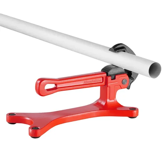 Lightweight Portable Aluminum Pipe Vise for Plumbing-1/8" to 1-1/2" Clamping Capacity,Perfect for Installation,Repair,and Maintenance Onsite