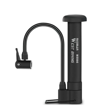 Portable Bike Floor Pump with 80 PSI High Pressure - Versatile Inflator for Bikes, Use Easy Hand Basketballs Pump and More, to FYNT