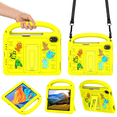 thumbnail image 1 of Lightweight Portable Case for iPad Mini 7 (A17 Pro) 2024 / iPad Mini 6 2021 Letter Pattern Kids Shockproof Cover with Pencil Holder and Shoulder Strap, 1 of 9