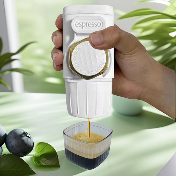 Lightweight Portable Espresso Maker Compact Design for Traveling Outdoor Coffee Brewing Adventures