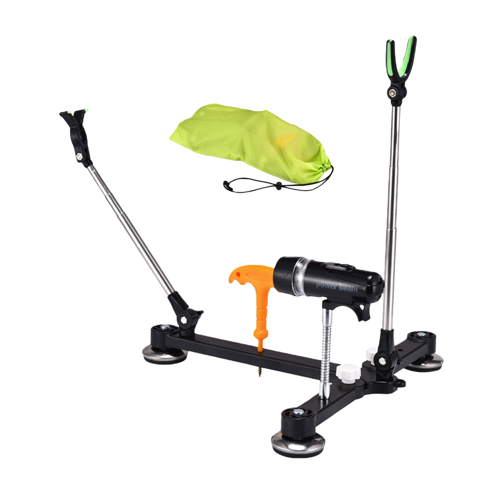 Slide Raft Support Rods Lightweight Portable Fishing Rod Holder Folding Rafts Ice Stand Easy ...