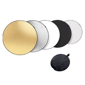 Lightweight Portable Photo Reflector With Silver Gold White Black Translucent Panel For Video Live Streaming