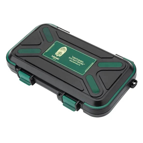 Lightweight Portable Travel Cigar Humidor Wa Sealed Moisturizing Design, Accommodates 5 Cigars, Outdoor Cigar Box Carrying Case (Cigar Humidor 4)