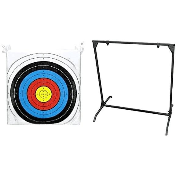 Lightweight Portable Youth Range NASP Field Point Archery Bag Target with 30 Inch Archery Shooting Bag Target Stand, Olive Green$$Other